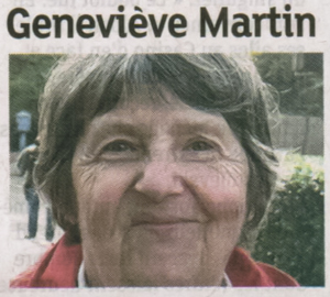 Ginette Martin
 - Les Dernières nouvelles d’Alsace