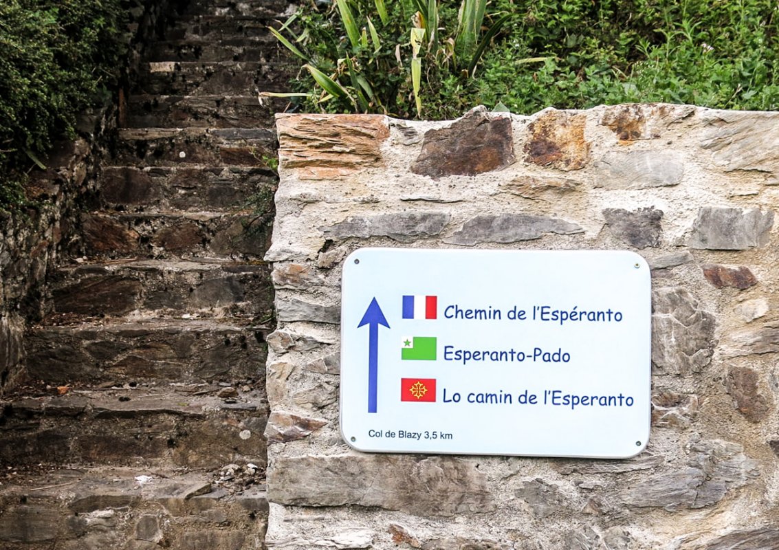 Chemin de l'espéranto, à Burret