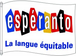 Visuel drapeau espéranto langue équitable - {JPEG}